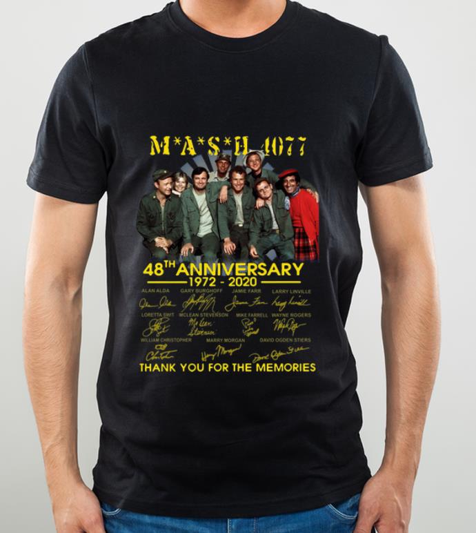 Nice Mash 4077 48th Anniversary Thank You For The Memories Signatures shirt 4 - Nice Mash 4077 48th Anniversary Thank You For The Memories Signatures shirt