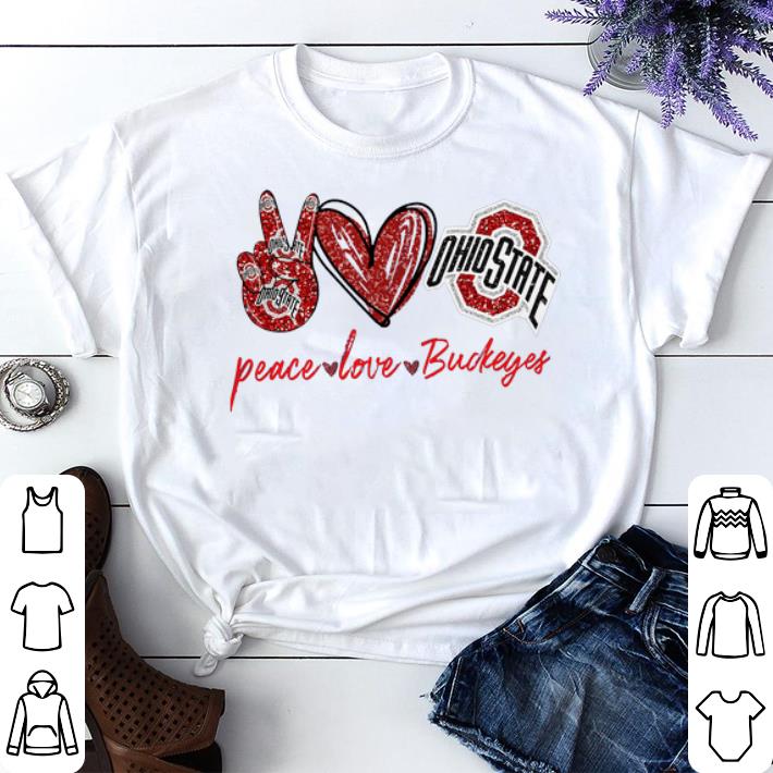 Nice Peace Love Ohio State Buckeyes shirt 4 - Nice Peace Love Ohio State Buckeyes shirt
