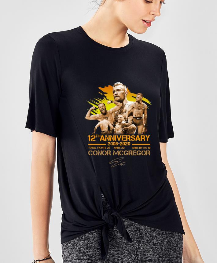 Official 12th Anniversary 2008 2020 Conor McGregor Signature shirt 4 - Official 12th Anniversary 2008 -2020 Conor McGregor Signature shirt