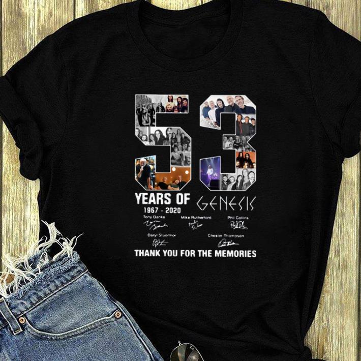 Official 53 Years Of 1967 2020 Genesis Thank You For The Memories signatures shirt 4 - Official 53 Years Of 1967 2020 Genesis Thank You For The Memories signatures shirt