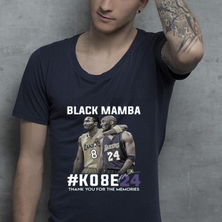 Official Black Mamba ko8e24 Thank You For The Memories Signature shirt 4 - Official Black Mamba #ko8e24 Thank You For The Memories Signature shirt