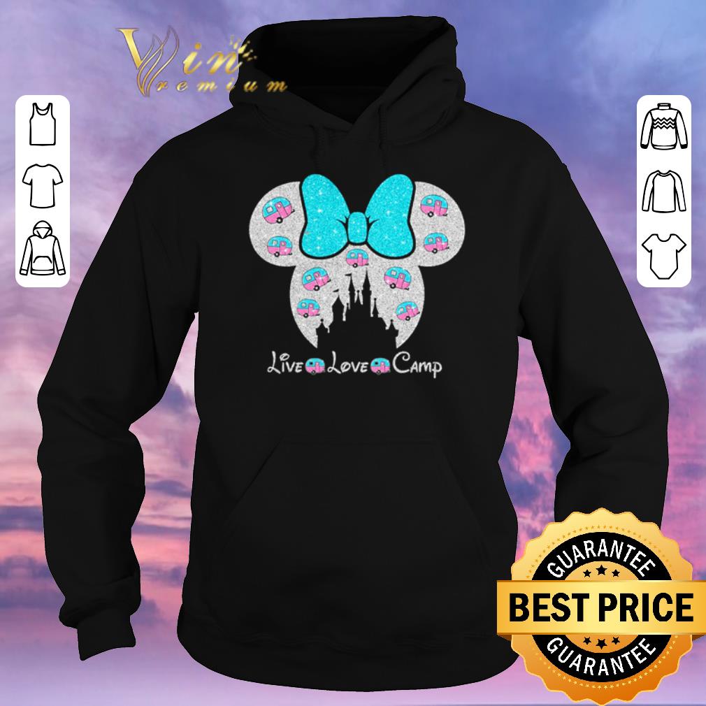 Official Disney Minnie Mouse Live Love Camp shirt sweater 4 - Official Disney Minnie Mouse Live Love Camp shirt sweater