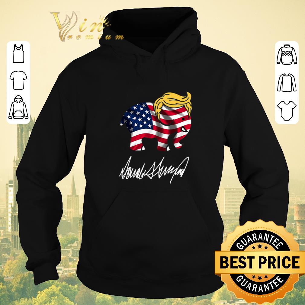 Official Elephant American Flag Donald Trump Signature shirt sweater Official Elephant American Flag Donald Trump Signature shirt sweater 4 - Official Elephant American Flag Donald Trump Signature shirt sweater