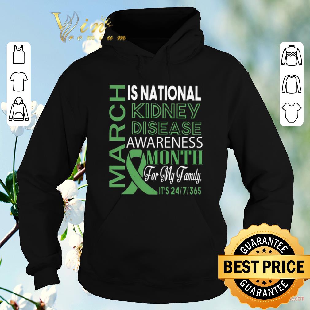 Official March is national Kidney Disease Awareness month for my family shirt sweater 4 - Official March is national Kidney Disease Awareness month for my family shirt sweater