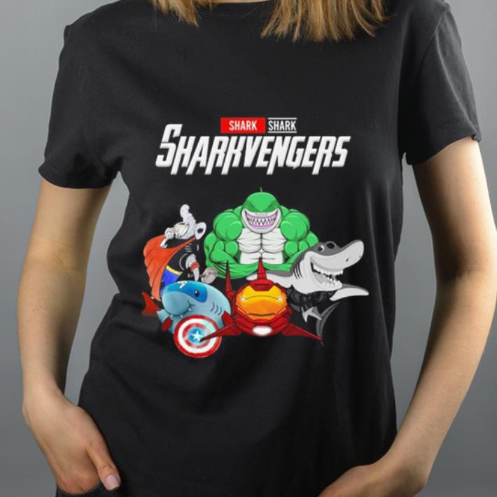 Official Shark Sharkvengers Marvel Avengers Endgame shirt 4 - Official Shark Sharkvengers Marvel Avengers Endgame shirt
