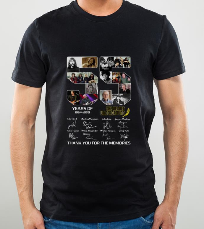 Original 55 Years of The Velvet underground thank you for the memories signatures shirt 4 - Original 55 Years of The Velvet underground thank you for the memories signatures shirt
