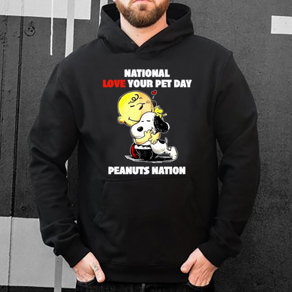 Original Charlie Brown Hug Snoopy National Love Your Pet Day Peanuts Nation shirt 4 - Original Charlie Brown Hug Snoopy National Love Your Pet Day Peanuts Nation shirt