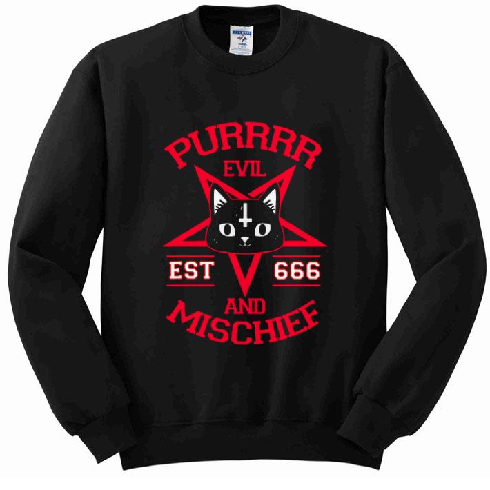 Original Purrrr Evil Est 666 And Mischief Devil Cat Occult Satanic Pentagram shirt 4 - Original Purrrr Evil Est 666 And Mischief Devil Cat Occult Satanic Pentagram shirt
