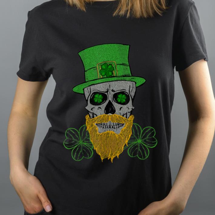 Original St patrick s Day Bearded Leprechaun Skull Tee Shamrock shirt 4 - Original St.patrick's Day Bearded Leprechaun Skull Tee Shamrock shirt