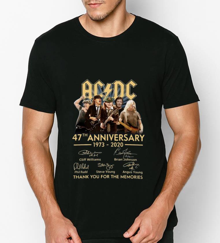 Premium AC DC 47th anniversary thank you for the memories signatures shirt 4 - Premium AC DC 47th anniversary thank you for the memories signatures shirt