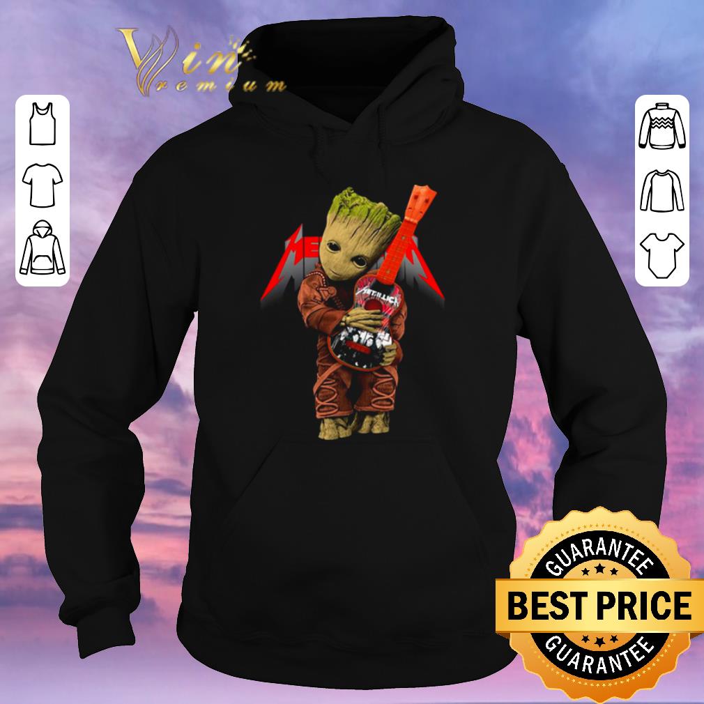 Premium Baby Groot hug logo Metallica Guitarist shirt sweater 4 - Premium Baby Groot hug logo Metallica Guitarist shirt sweater