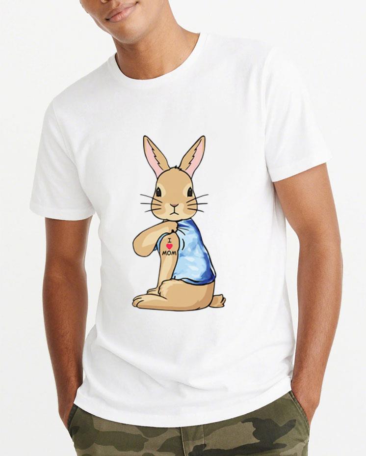 Premium Bunny I Love Mom Tattoo Mother s Day shirt 4 - Premium Bunny I Love Mom Tattoo Mother's Day shirt