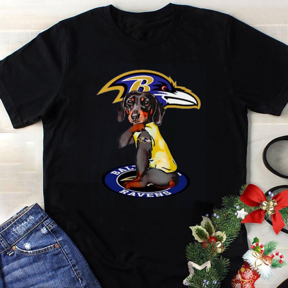 Premium Dachshund Baltimore Ravens shirt 1 - Premium Dachshund Baltimore Ravens shirt