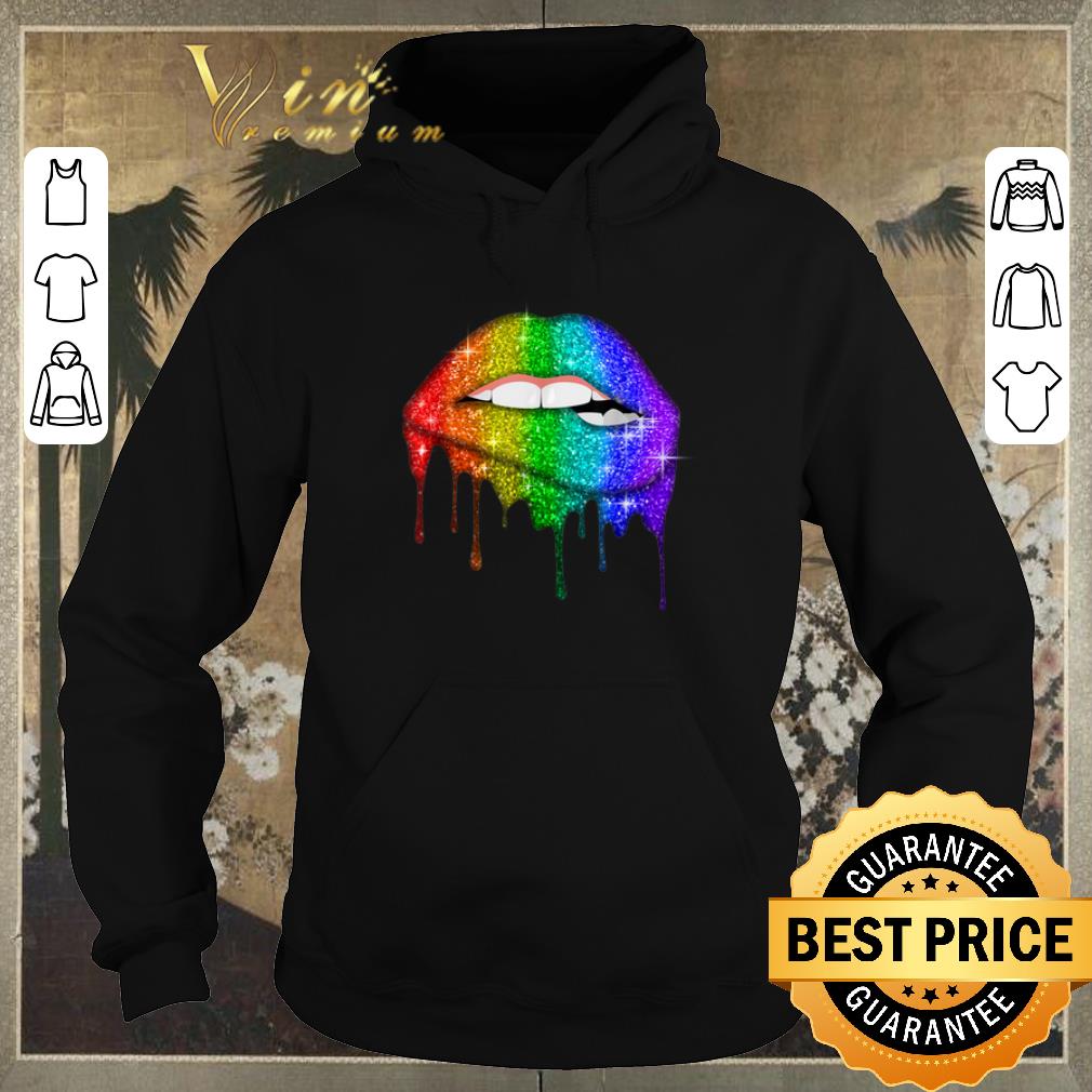 Premium Glitter Lips Pride Gay Lesbian Transgender LGBT Colors shirt sweater 4 - Premium Glitter Lips Pride Gay Lesbian Transgender LGBT Colors shirt sweater