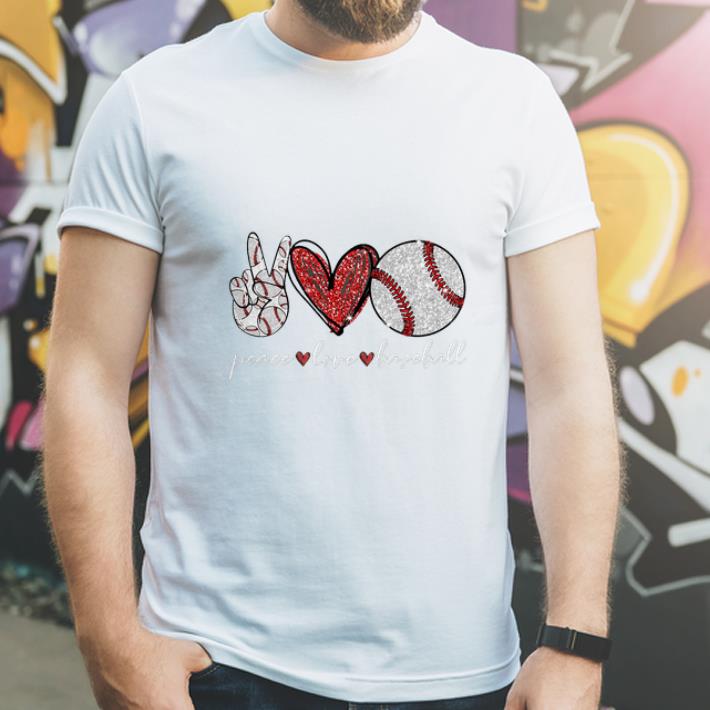 Premium Peace Love Baseball shirt 4 - Premium Peace Love Baseball shirt