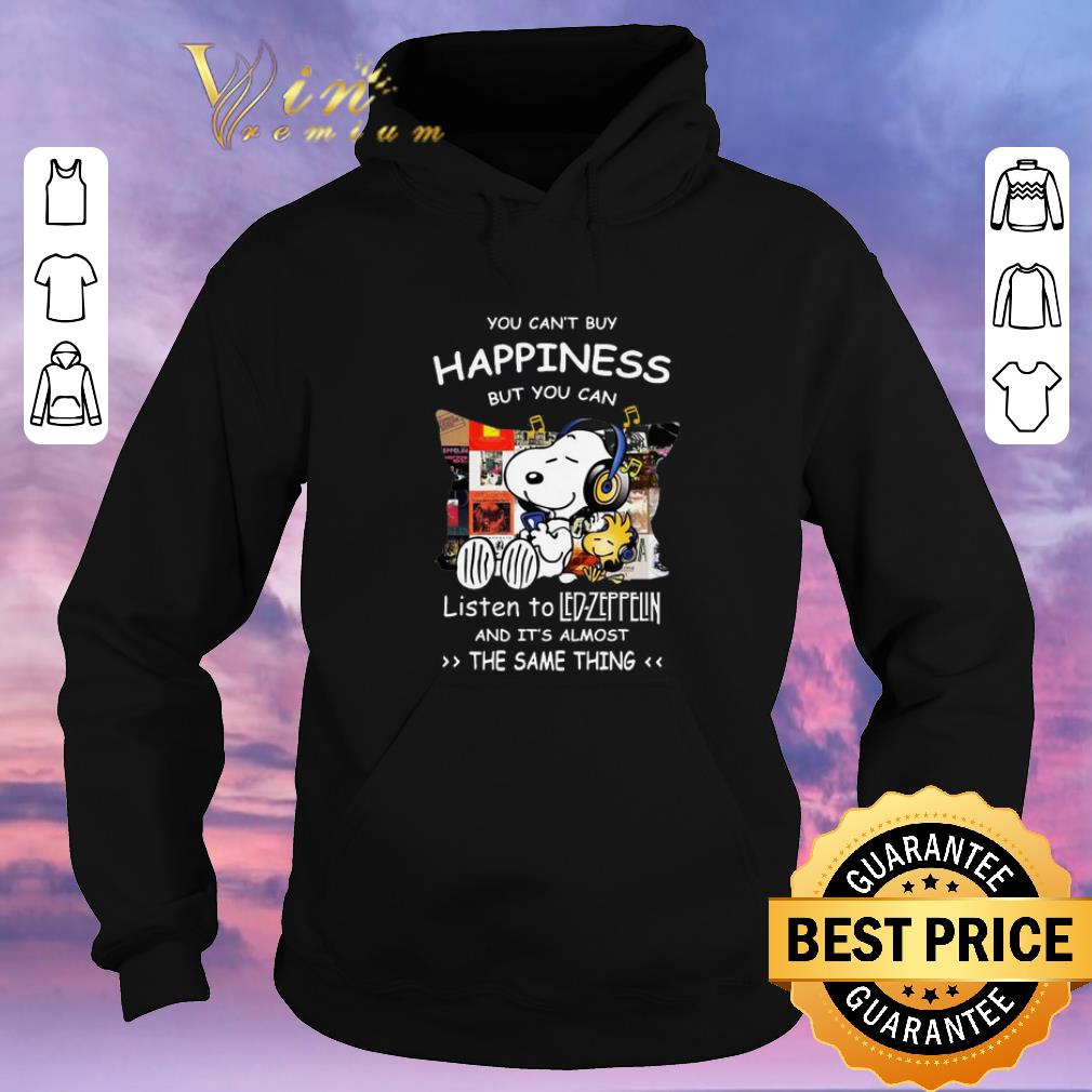 Premium Peanuts Snoopy happiness listen to Led Zeppelin the same thing shirt sweater 4 - Premium Peanuts Snoopy happiness listen to Led Zeppelin the same thing shirt sweater