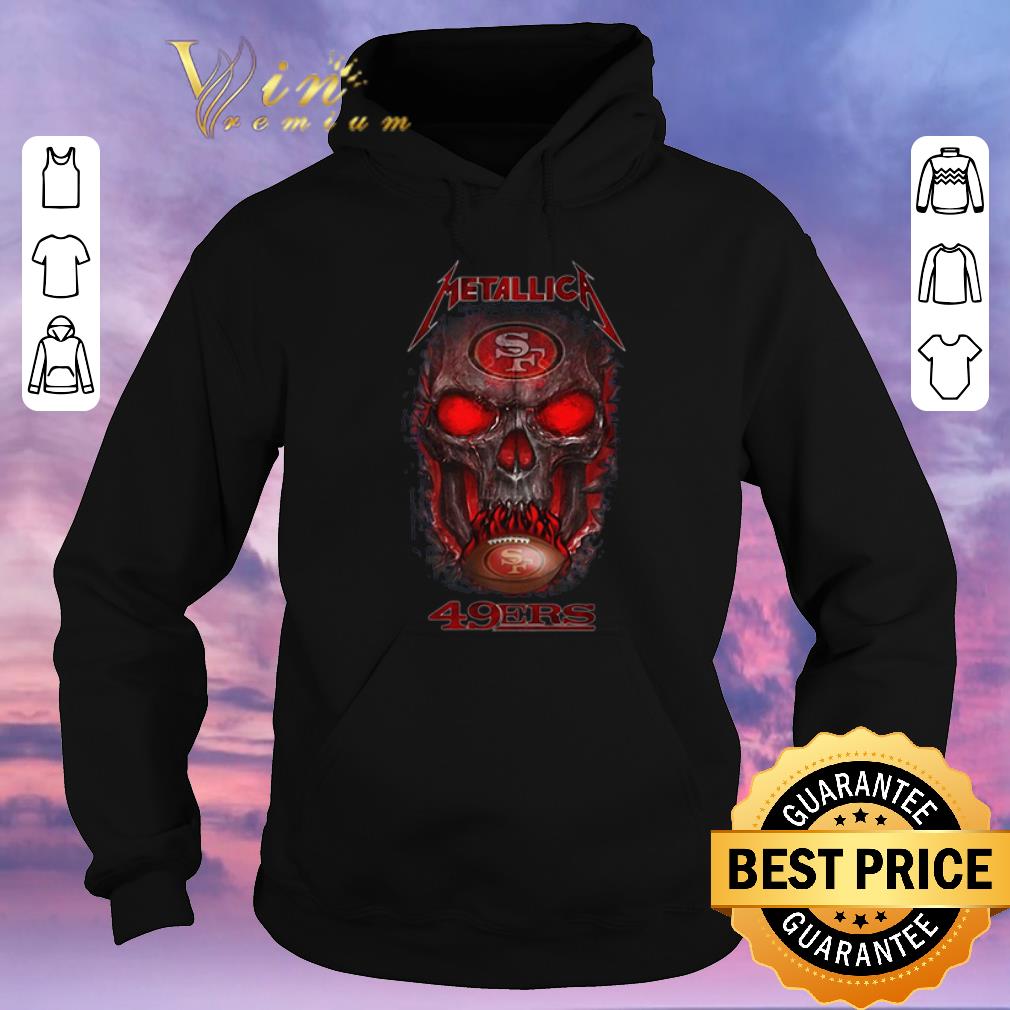 Premium Skull Metallica Logo San Francisco 49ers shirt sweater 4 - Premium Skull Metallica Logo San Francisco 49ers shirt sweater