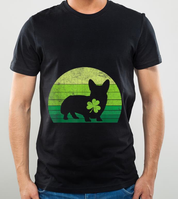 Premium Vintage Corgi St Patricks Day Dog Lover Shamrock Funny Gift shirt 4 - Premium Vintage Corgi St Patricks Day Dog Lover Shamrock Funny Gift shirt