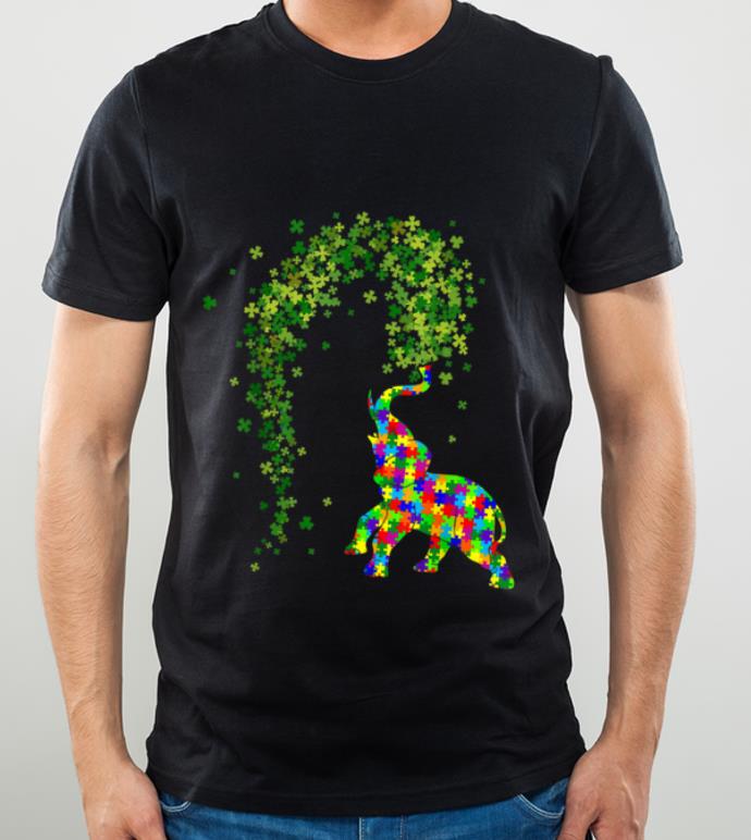 Pretty Accept Understand Love Elephant Autism Awareness Leprechaun shirt 4 - Pretty Accept Understand Love Elephant Autism Awareness Leprechaun shirt