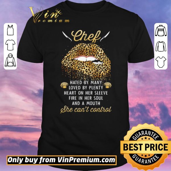 Hot Lips Leopard Chef Hated By Many Loved By Plenty Heart On Her Sleeve shirt sweater