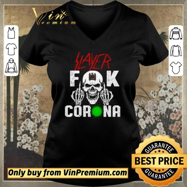 Funny Slayer Fuck Corona shirt sweater