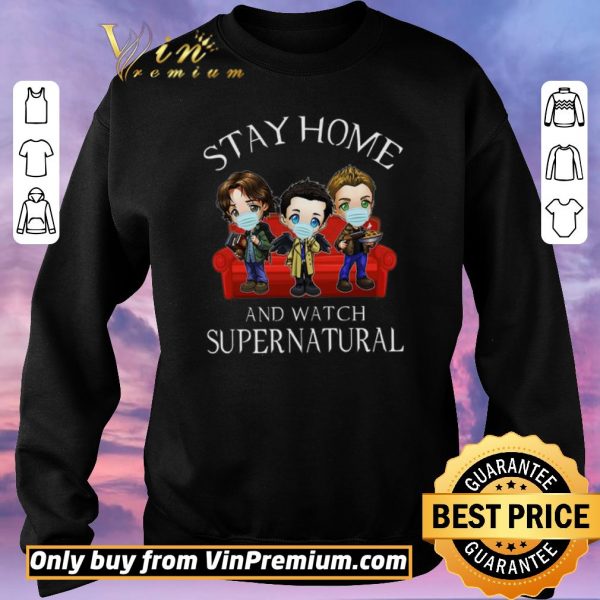 Premium Stay Home And Watch Supernatural Coronavirus shirt sweater
