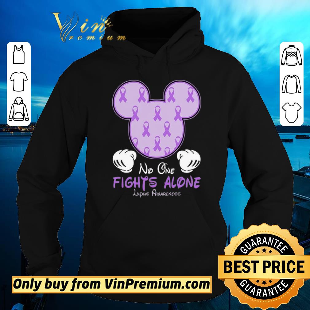 1137a1b1 premium mickey mouse no one fights alone lupus awareness shirt sweater 4 - Premium Mickey Mouse No One Fights Alone Lupus Awareness shirt sweater