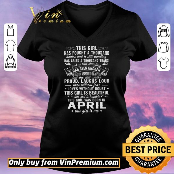 Official This Girl Has Fought A Thousand Battles And Is Still Standing shirt sweater