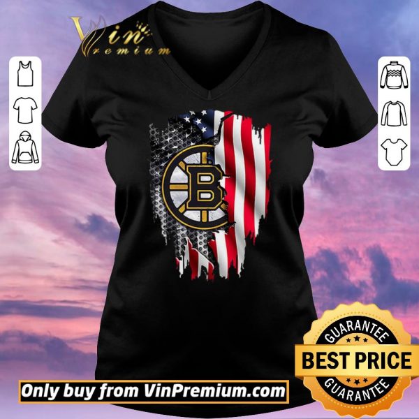 Awesome Boston Bruins American Flag shirt sweater