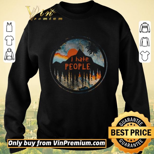 Premium Sunset I Hate People shirt sweater