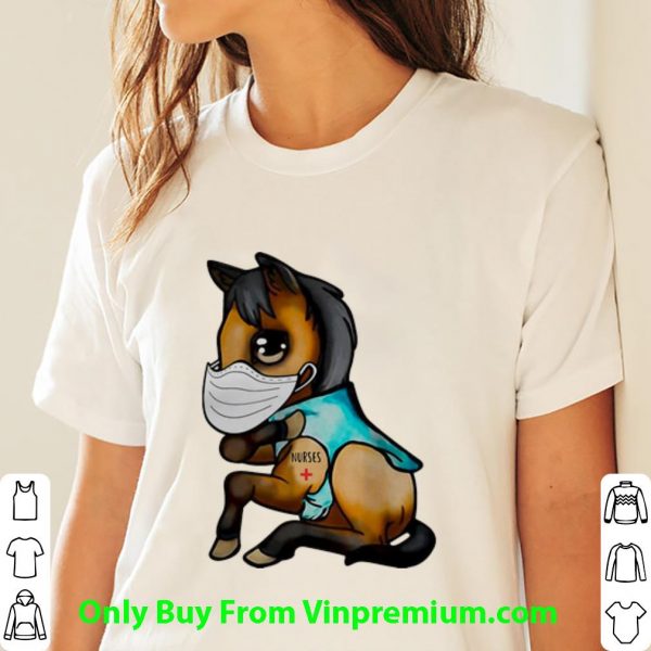 Premium Horse Tattoos Nurse Mask Covid-19 shirt