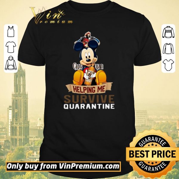 Hot Mickey mouse captain morgan helping me survive quarantine shirt sweater