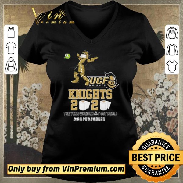 Premium UCF Knights 2020 the year when shit got real #quarantined shirt sweater
