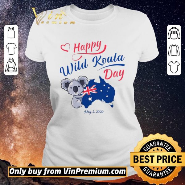 Awesome Happy Wwild Koala Day May 3 2020 Australia Flag shirt sweater