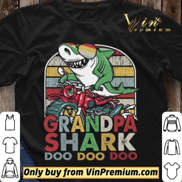Grandpa Shark Motor Bike Doo Doo Vintage shirt sweater