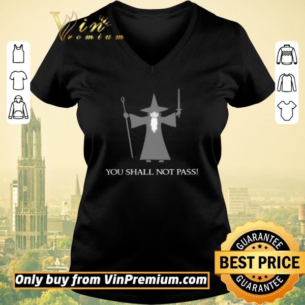 Nice The Lord of the Rings Gandalf Mask You Shall Not Pass shirt sweater