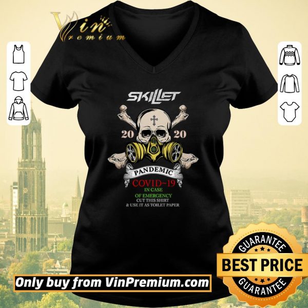 Funny Skull Skillet Pandemic Covid-19 2020 in case of emergency cut this shirt sweater