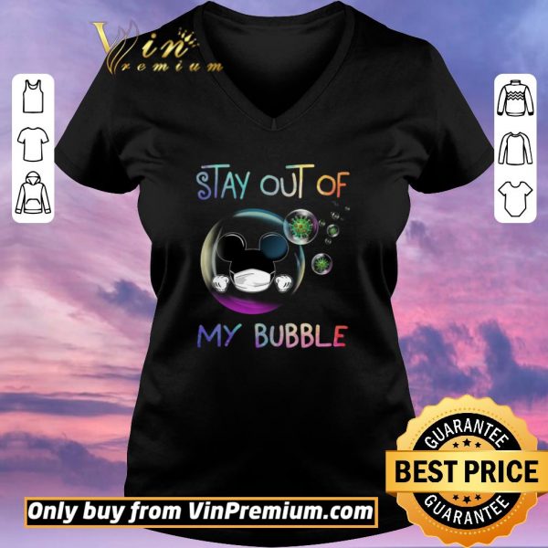 Funny Mickey Mouse Mask Stay Out Of My Bubble Coronavirus shirt sweater