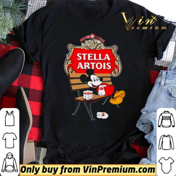 Mickey Mouse drink Stella Artois shirt sweater