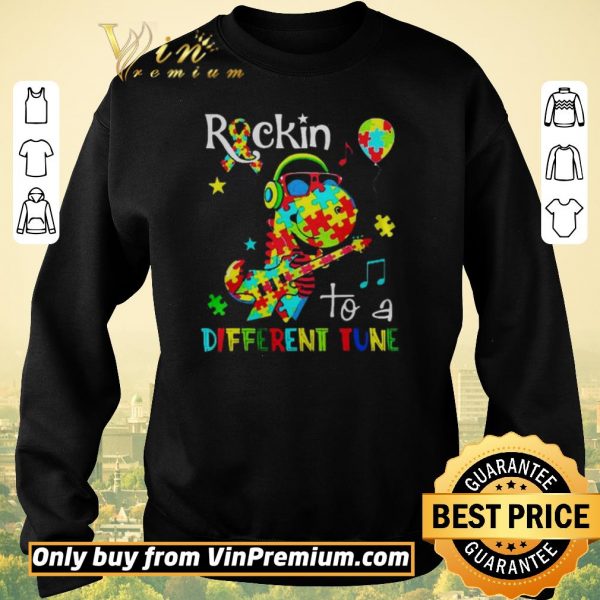 Premium Rockin to a different tune autism shirt sweater