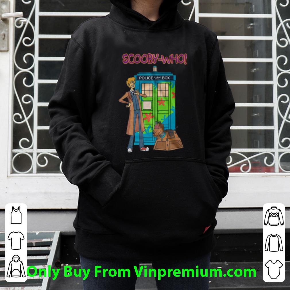 3d19aa73 original scooby who police public call box shirt 4 - Original Scooby Who Police Public Call Box shirt