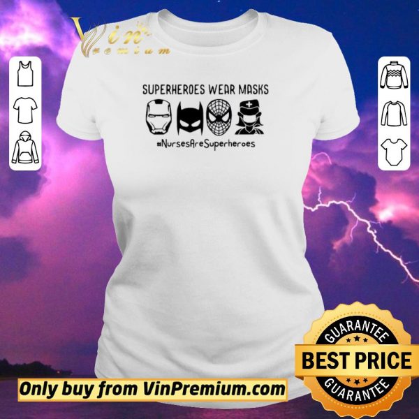 Hot Nurse are Superheroes Wear Masks version black white shirt sweater