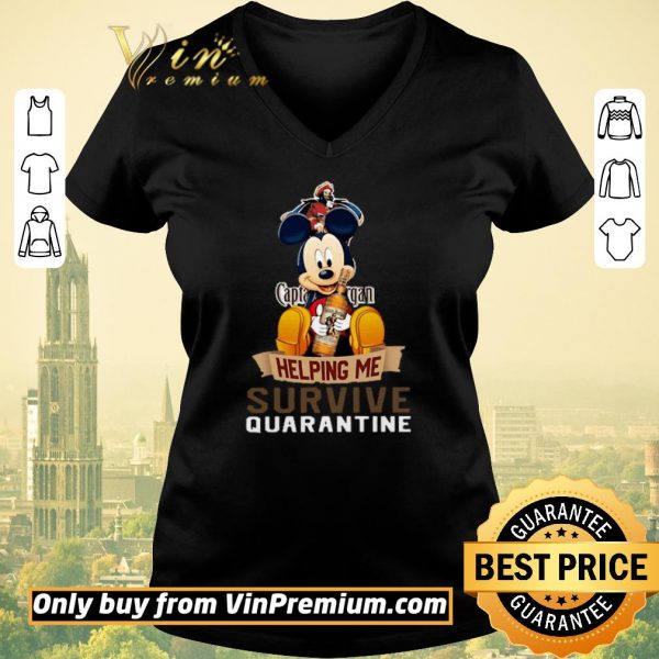 Hot Mickey mouse captain morgan helping me survive quarantine shirt sweater