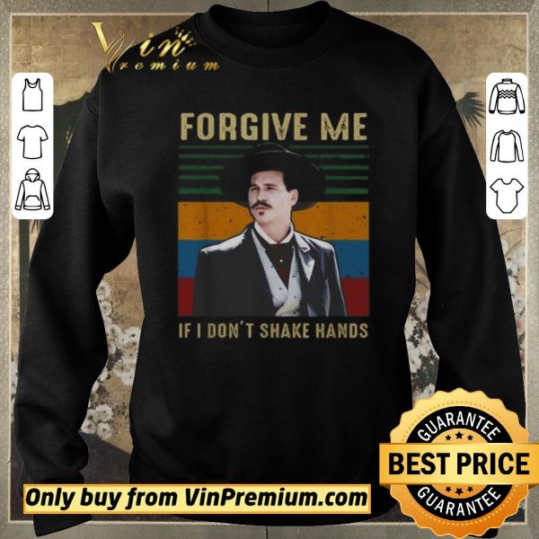 Funny Tombstone forgive me if i don’t shake hands vintage shirt sweater