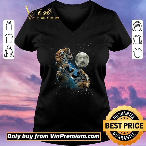 Awesome Joe Exotic the moon and Tiger the galaxy shirt sweater