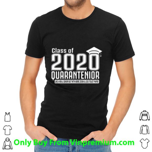 Nice Class Of 2020 Quarantenior Graduation shirt