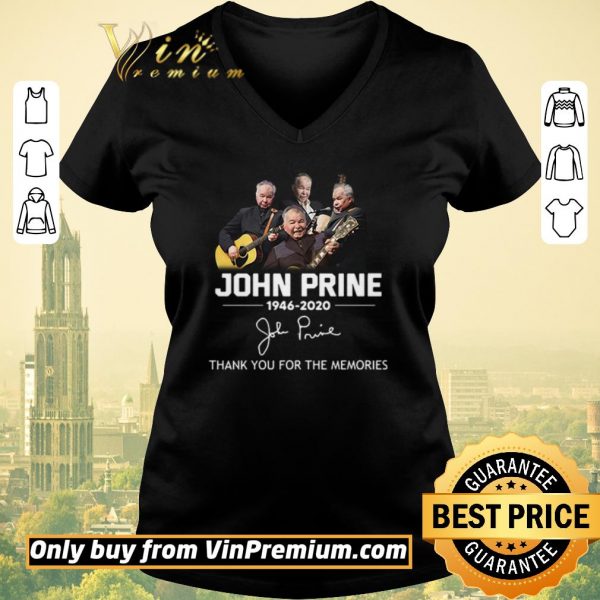 Official John Prine 1946 2020 thank you for the memories signature shirt sweater