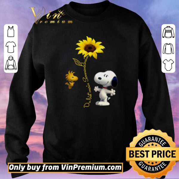 Hot Snoopy Sunflower Dubist Somenschein shirt sweater
