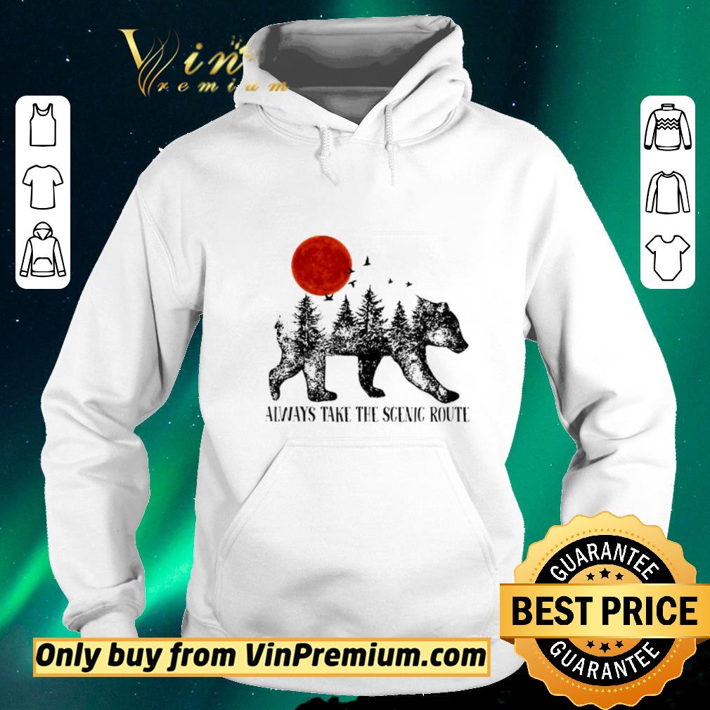 Nice Bear Always Take The Scenic Route shirt sweater 684bff88 nice bear always take the scenic route shirt sweater 4 - Nice Bear Always Take The Scenic Route shirt sweater
