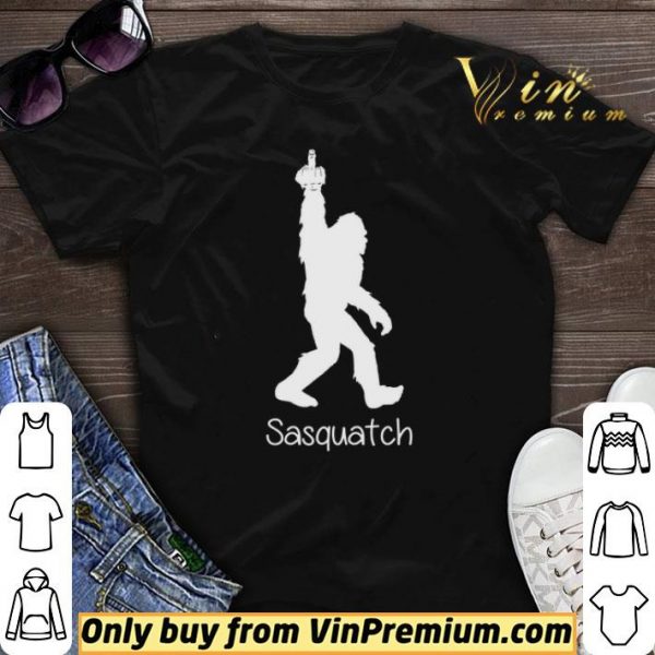Bigfoot Middle Finger Black Sasquatch shirt sweater